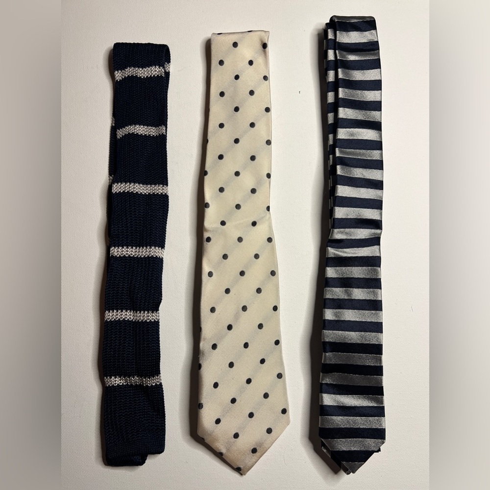 Lot of 3 ties.  One H&M, one Gap, and the other is Gap GQ collection​​​​